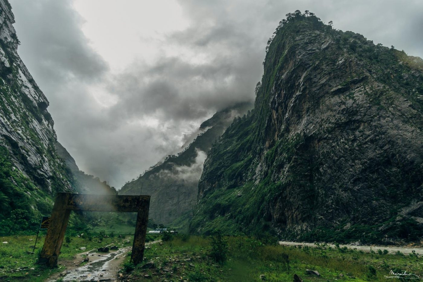 The valley that held the village